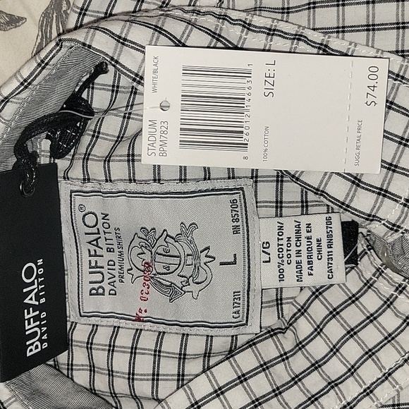 Buffalo David Bitton Preppy City Party NWT Festival Resort Stadium Shirt - Men's - Picture 9 of 9